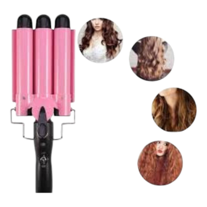 Modelador de Cachos Tri Ondas Hairdressing